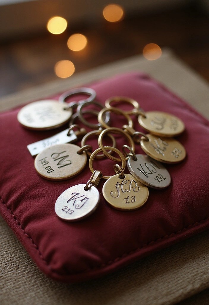 15 Creative DIY Wedding Favors That Your Guests Will Adore (You Won't Believe #8!) - 10. Personalized Keychains