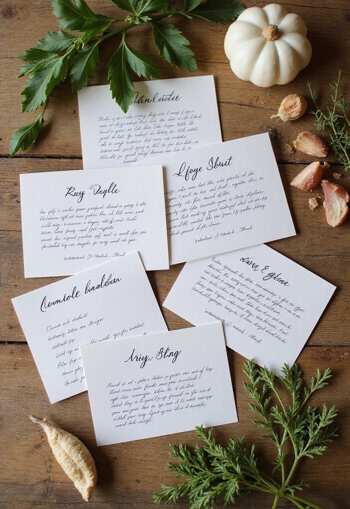 15 Creative DIY Wedding Favors That Your Guests Will Adore (You Won't Believe #8!) - 5. Handwritten Recipe Cards
