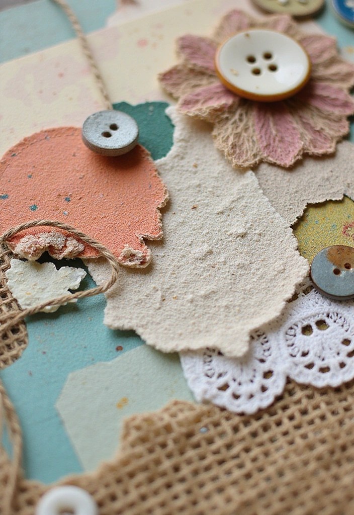 15 Mind-Blowing Scrapbooking Techniques You Didn't Know Existed (Prepare to Be Inspired!) - 1. Layering with Textures