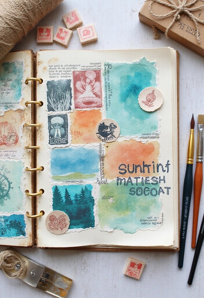 15 Mind-Blowing Scrapbooking Techniques You Didn't Know Existed (Prepare to Be Inspired!) - 2. Mixed Media Marvels