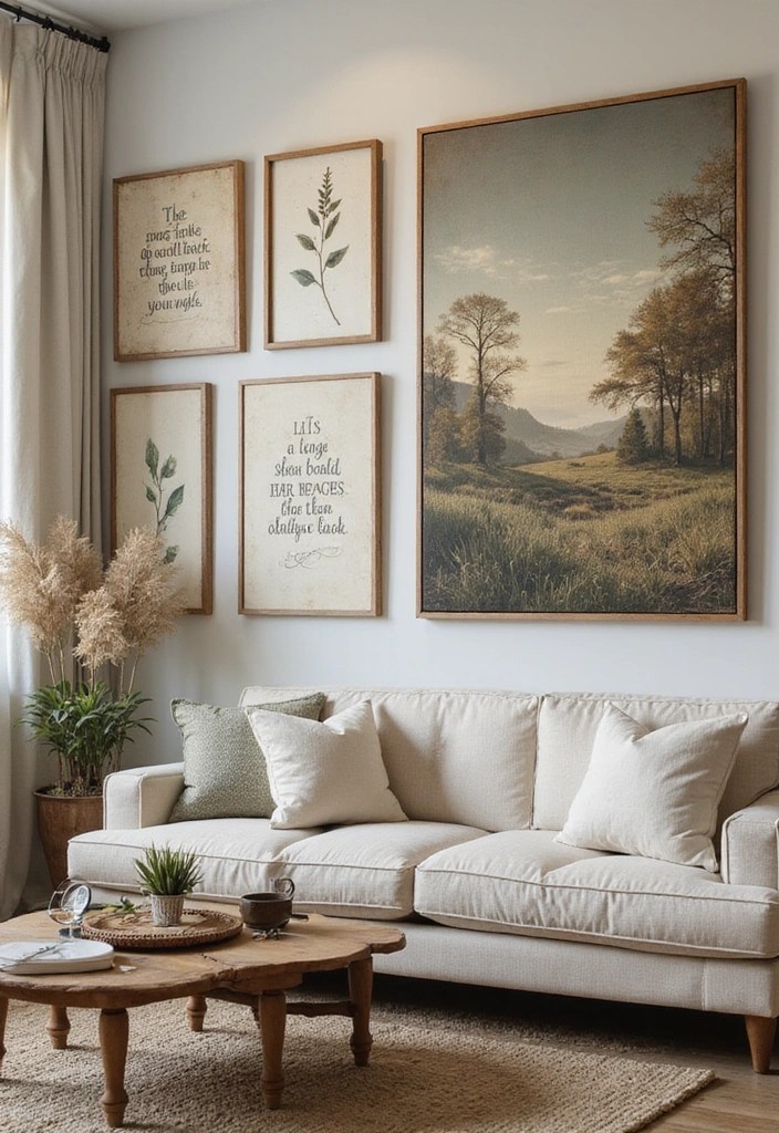 15 Must-Have Farmhouse Style Accents That Will Transform Your Home into a Cozy Retreat! - 6. Farmhouse Wall Art