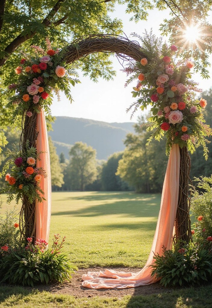 15 Stunning Bohemian Wedding Decor Ideas to Make Your Big Day Unforgettable! - 1. Whimsical Floral Arches