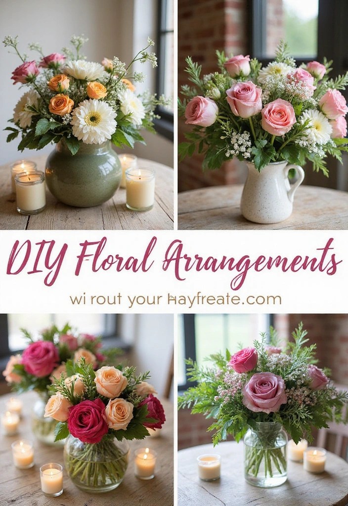 15 Stunning DIY Wedding Crafts That'll Make Your Big Day Unforgettable! - 7. Floral Arrangements