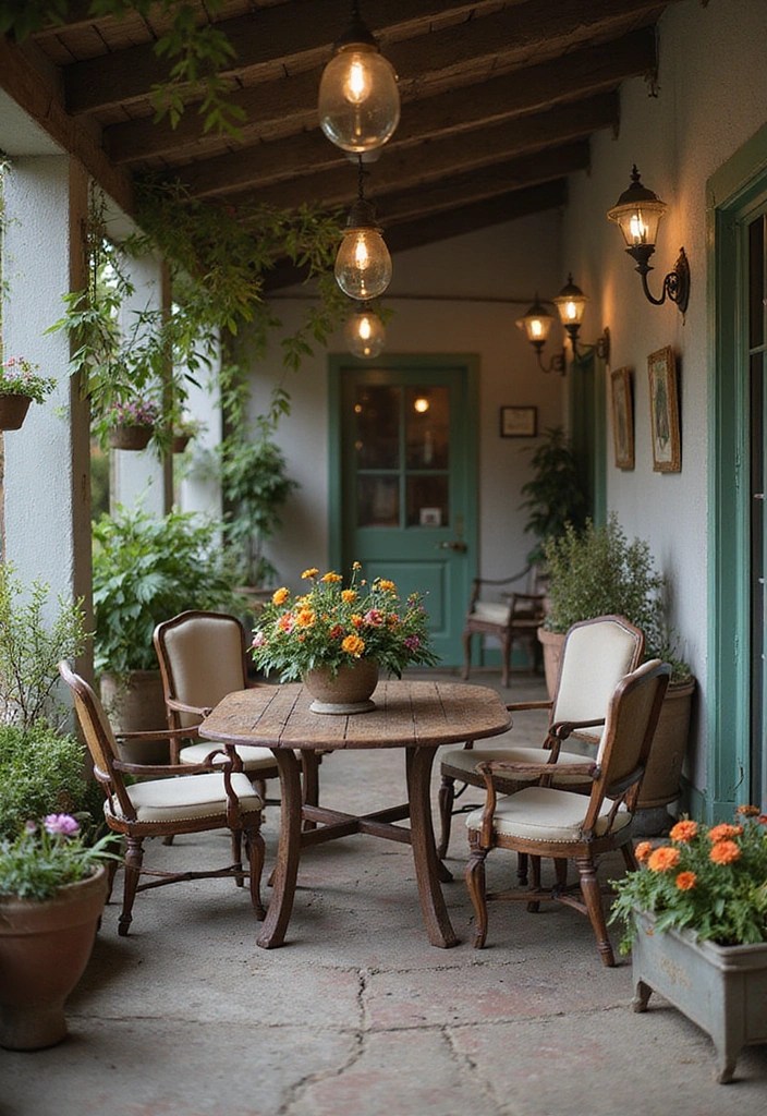 15 Stunning Outdoor Patio Styling Ideas That Will Make You Want to Live Outside! - 12. Vintage Accents