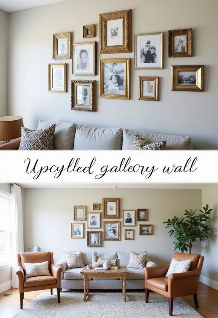 15 Upcycled Home Decor Ideas That Will Transform Your Space (You Won't Believe #8!) - 13. Upcycled Picture Frames