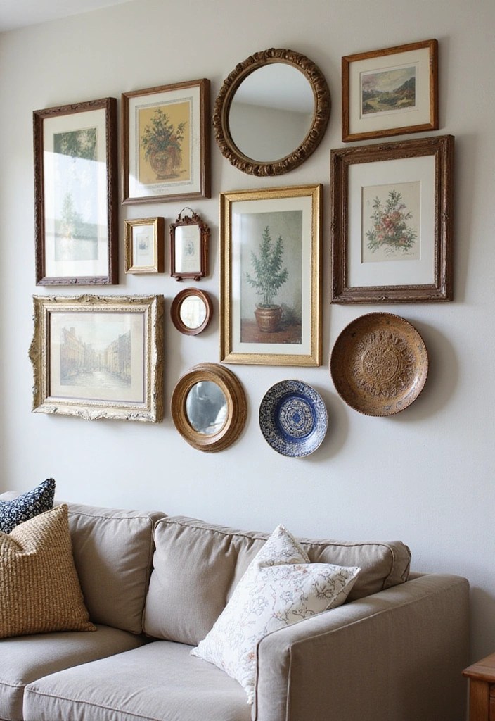 15 Vintage Decor Trends That'll Make You Rethink Your Style! (You'll Love #8!) - 6. Eclectic Wall Art