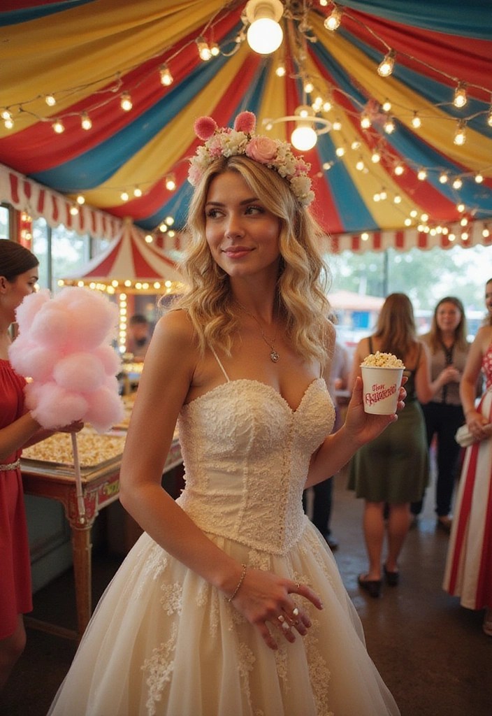 21 Enchanting Vintage Wedding Themes That Will Leave Your Guests Breathless (You Won't Believe #14!) - 21. Vintage Carnival Fun