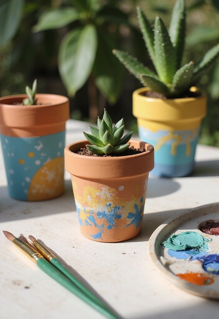 21 Handmade Gift Ideas That Will Leave Your Friends Speechless (Wait Until You See #10!) - 1. Custom Painted Plant Pots