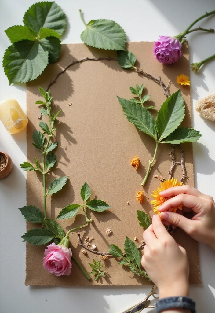 25 Mind-Blowing Kids' Art Projects You Can Do with Just Household Items! - 2. Nature Collage