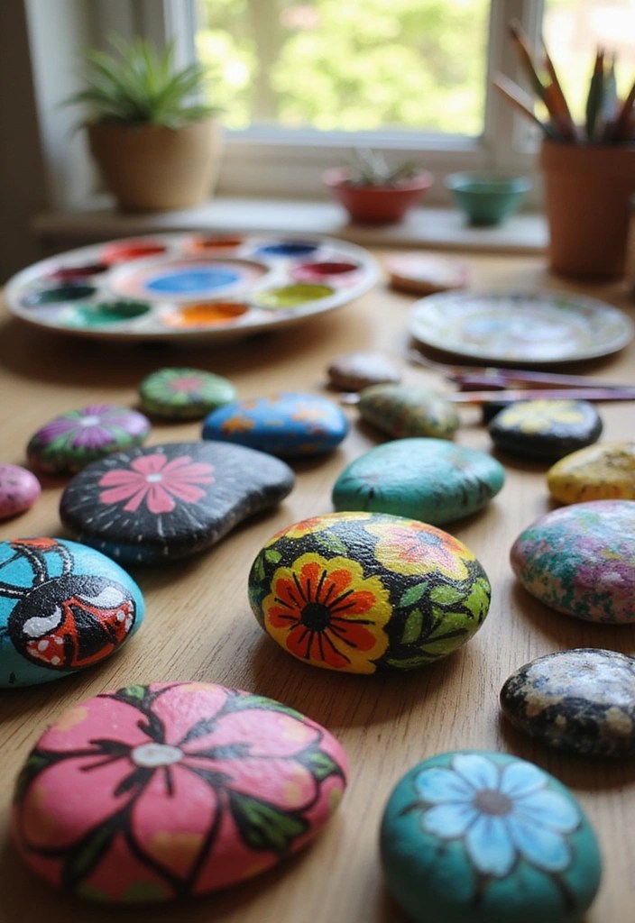 25 Mind-Blowing Kids' Art Projects You Can Do with Just Household Items! - 3. Painted Rocks